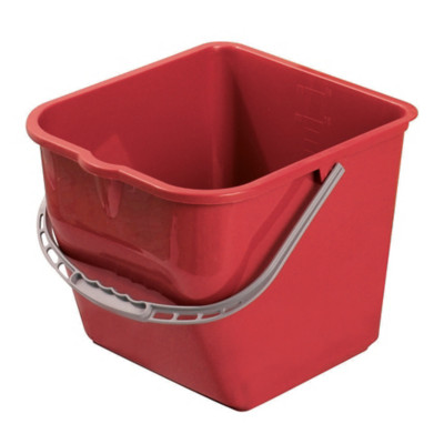 Seau professionel 17 L rouge