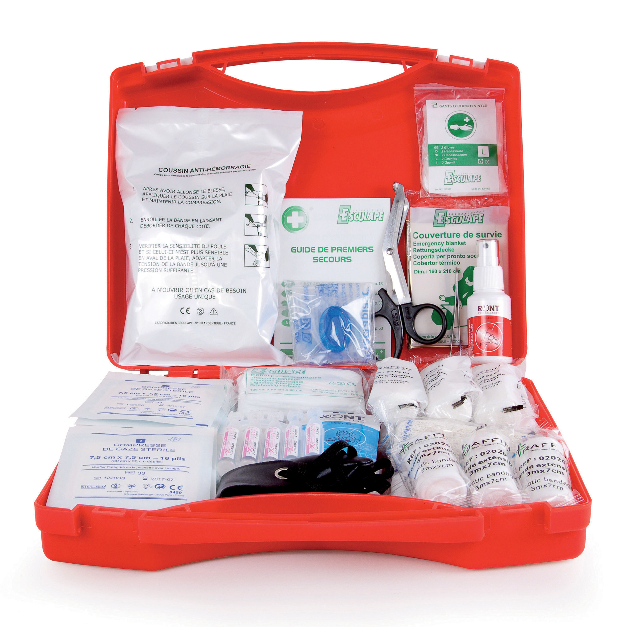 Coffret de secours Esculape chantiers BTP 15/20 personnes
