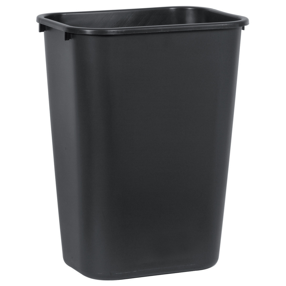 Corbeille plastique rectangulaire 39 L noire
