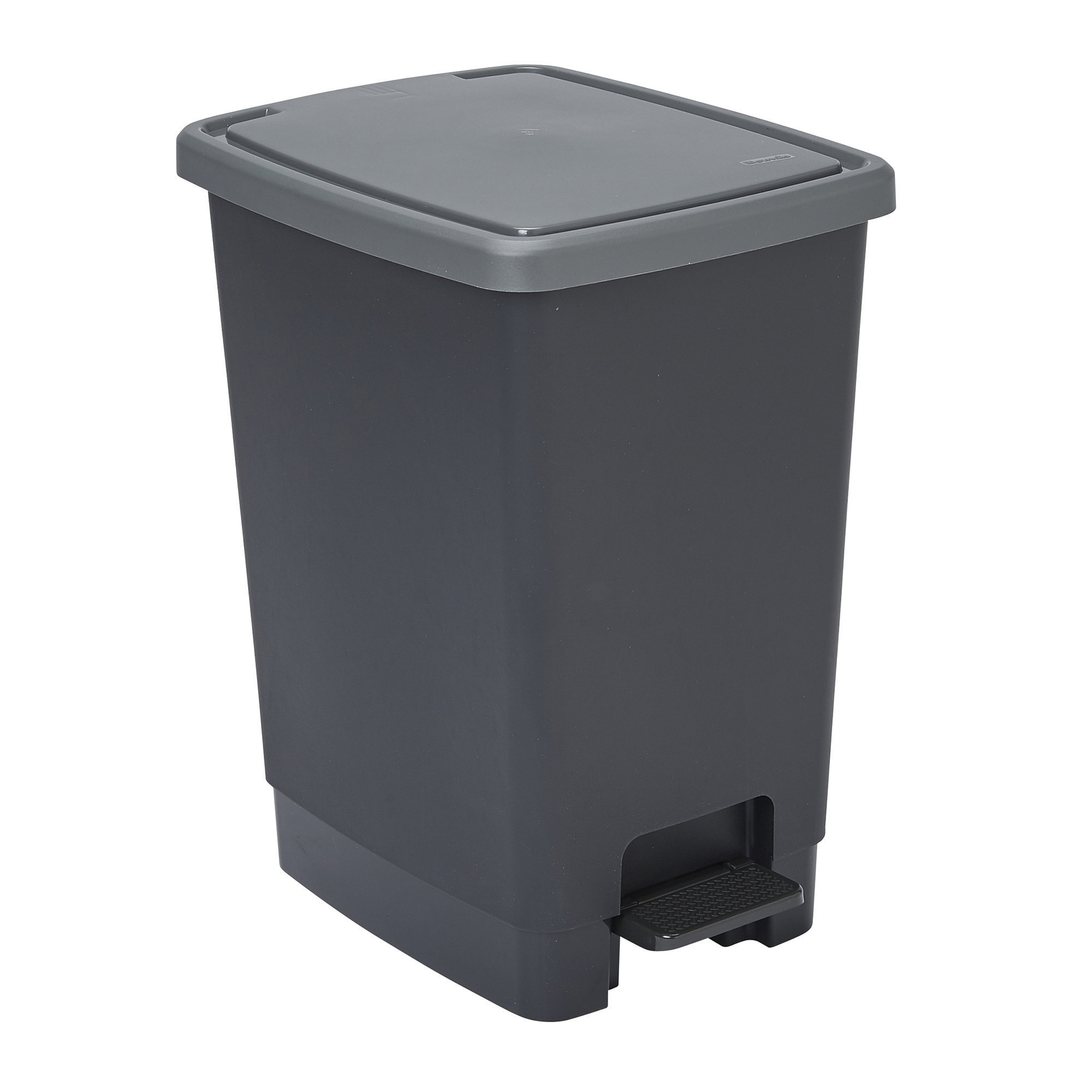 SUNDIS Poubelle à pédale 30 L Flat Bin, coloris noir