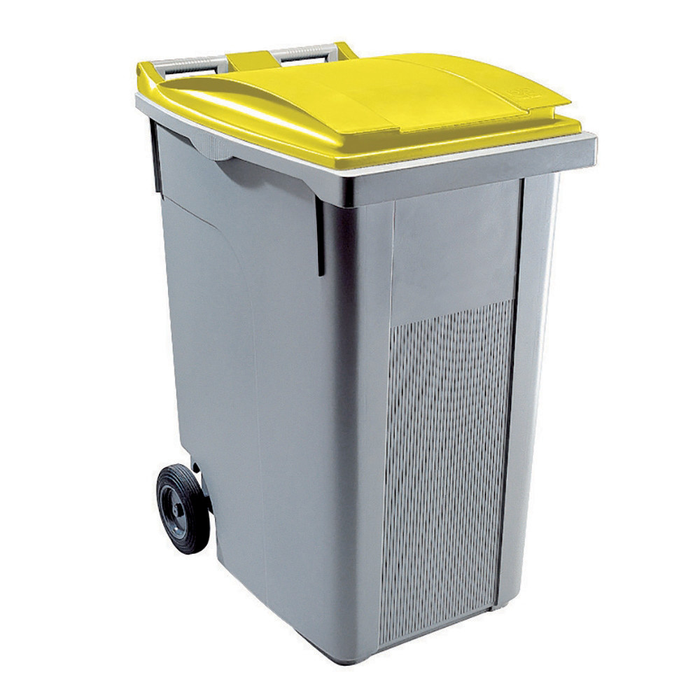 SULO Conteneur 2 roues SULO  prise frontale 360 L gris/ jaune
