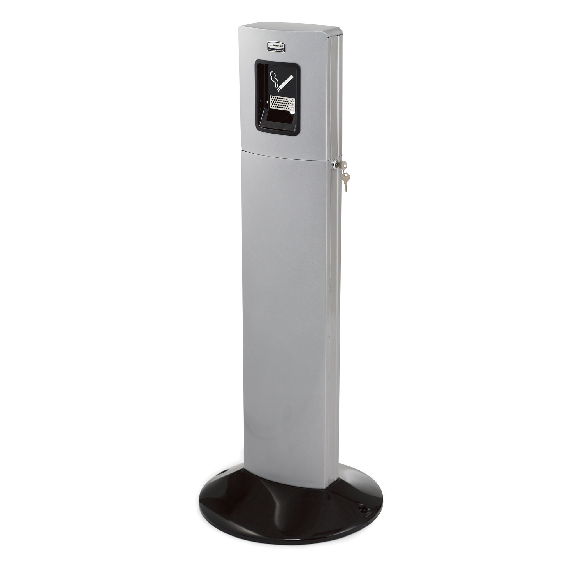 RUBBERMAID Cendrier sur pied Rubbermaid metropolitan gris