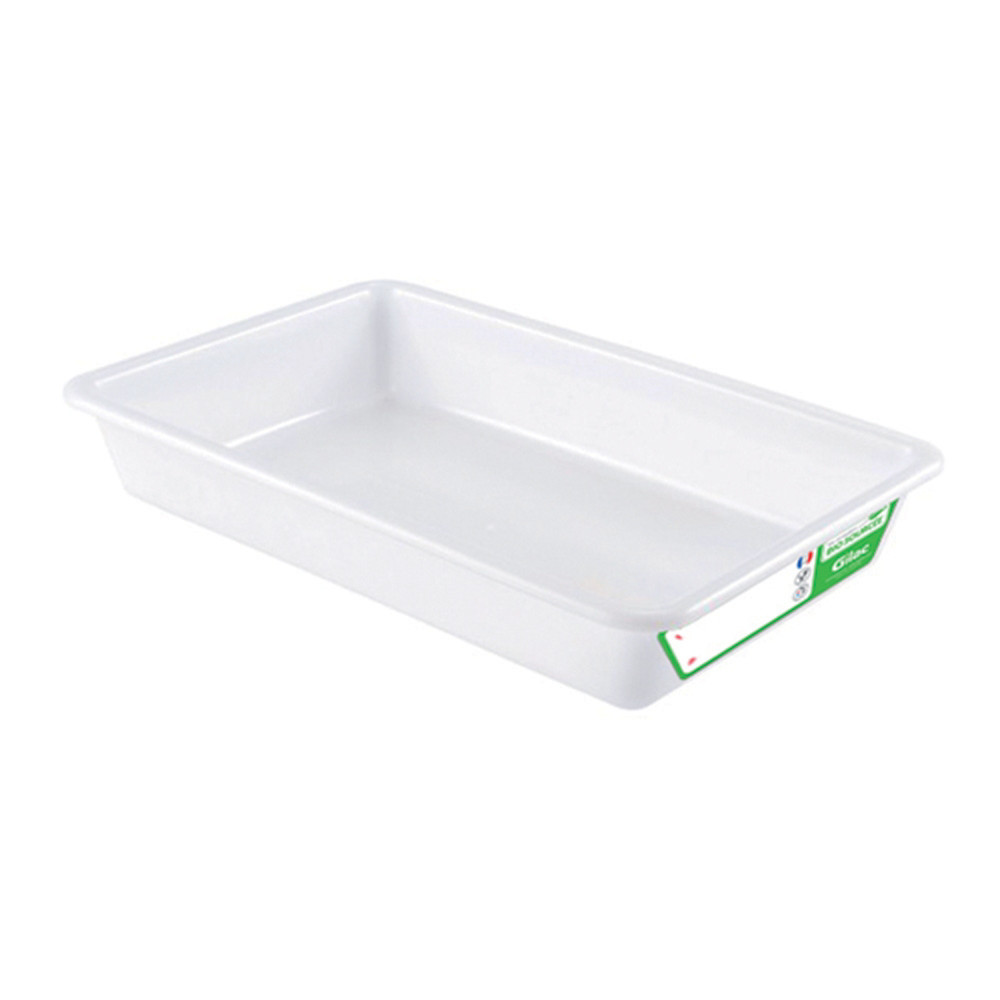 Bac plat rectangulaire 3 L biosourcé Gilac