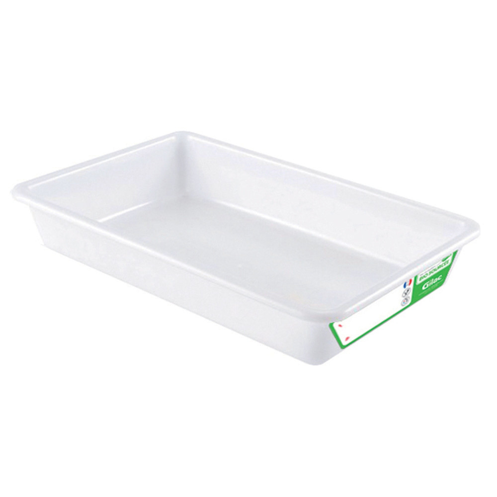 Bac plat rectangulaire 5 L biosourcé Gilac