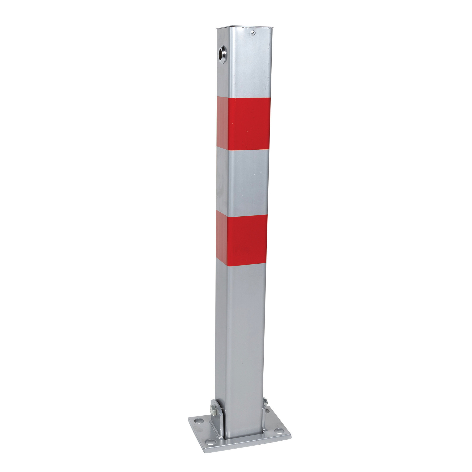 Poteau de parking en acier, avec accès pompier