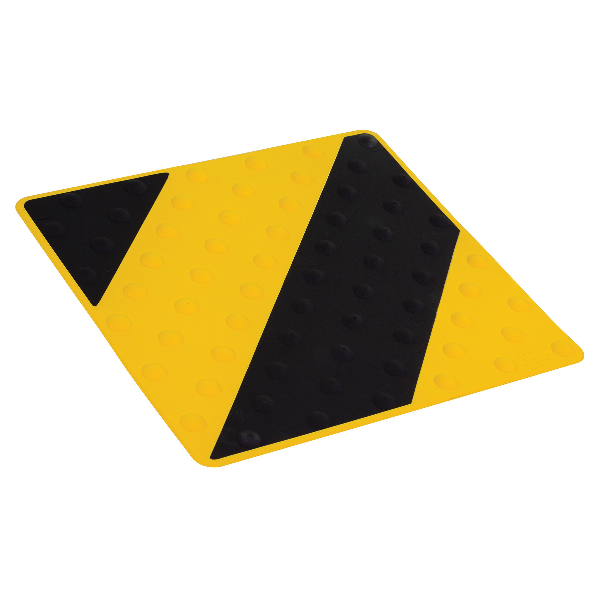 Dalle podotactile 458 x 420 mm polyuréthane coloris noir et jaune