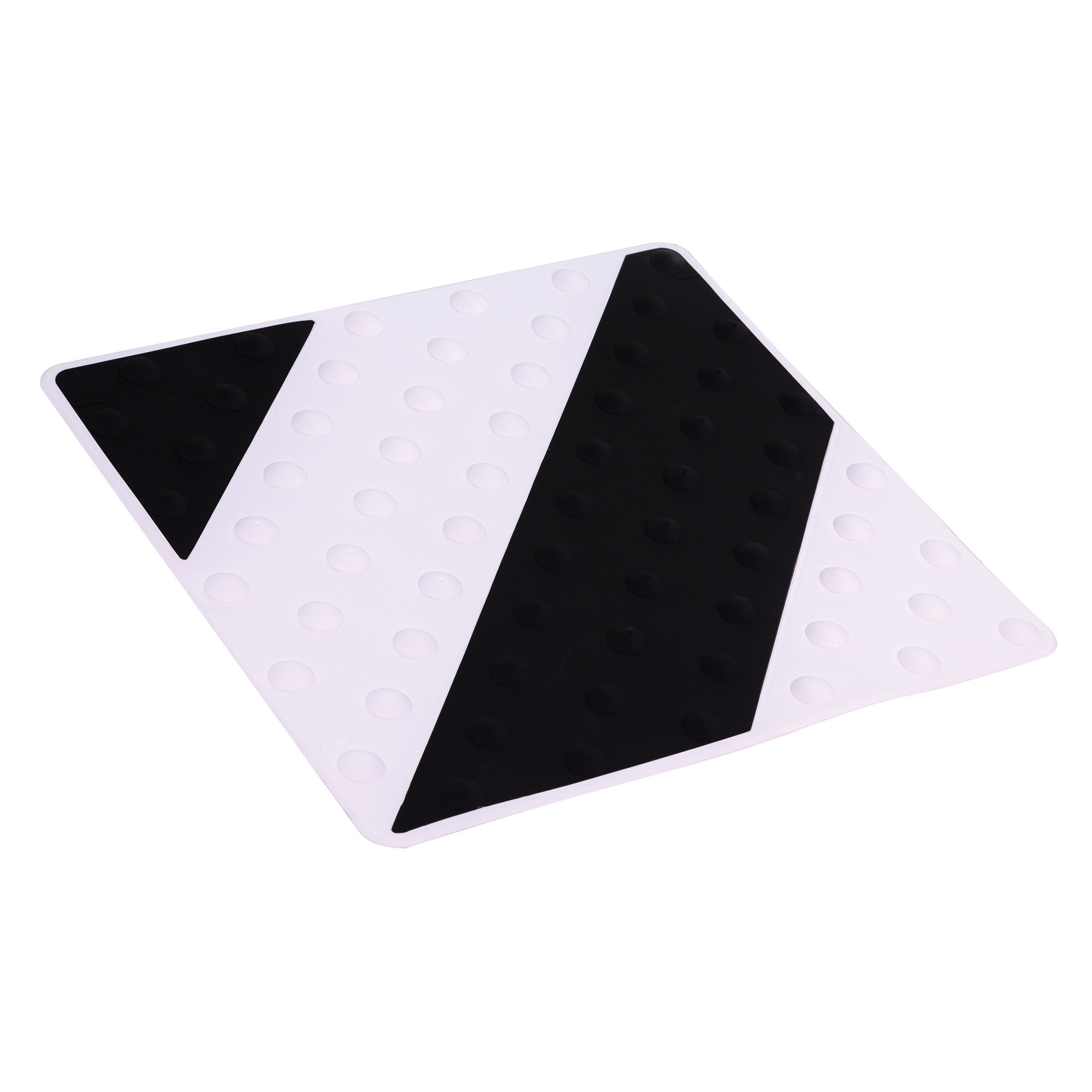 Dalle podotactile 458 x 420 mm polyuréthane coloris noir et blanc