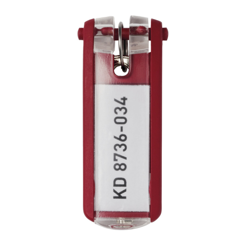 DURABLE Porte-cls Durable rouges, lot de 6