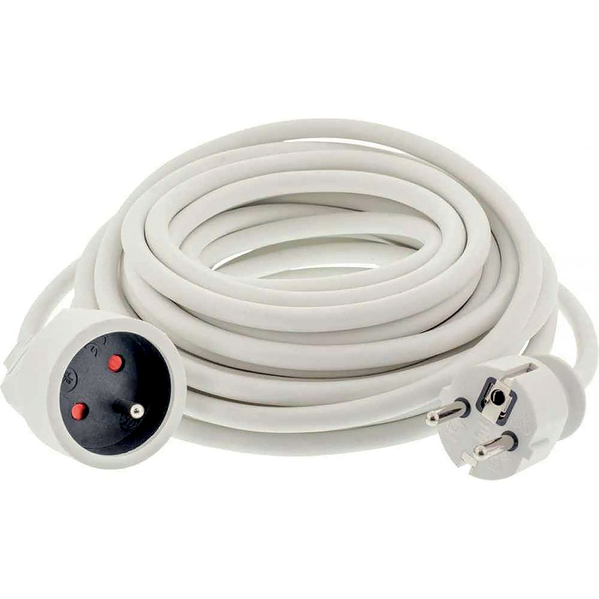 Rallonge électrique 5 m 10/16A - 220 V 3 x 1.5 mm²
