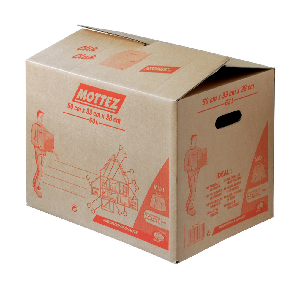 MOTTEZ Caisse de dmnagement automatiques 63 L (lot de 10)