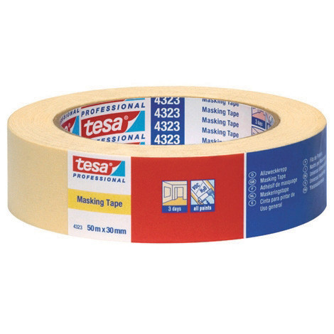 Ruban de masquage chamois 30 mm x 50 m Tesa 4323