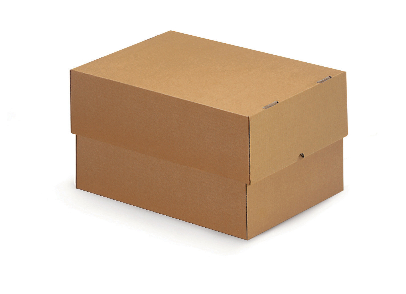 Caisse carton télescopique brune simple cannelure RAJA 33x25x5/9 cm, lot de 25