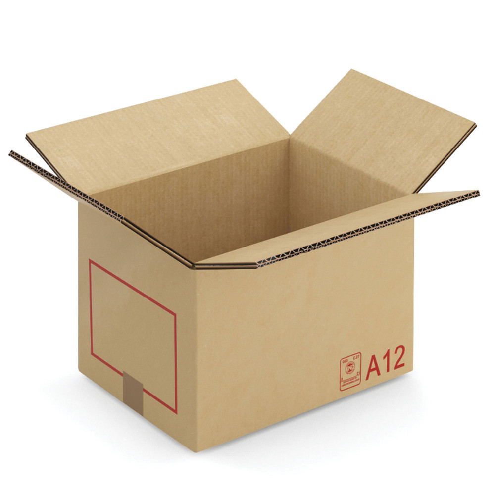 Caisse carton Galia double cannelure avec rabats 40x30x30 cm, lot de 20