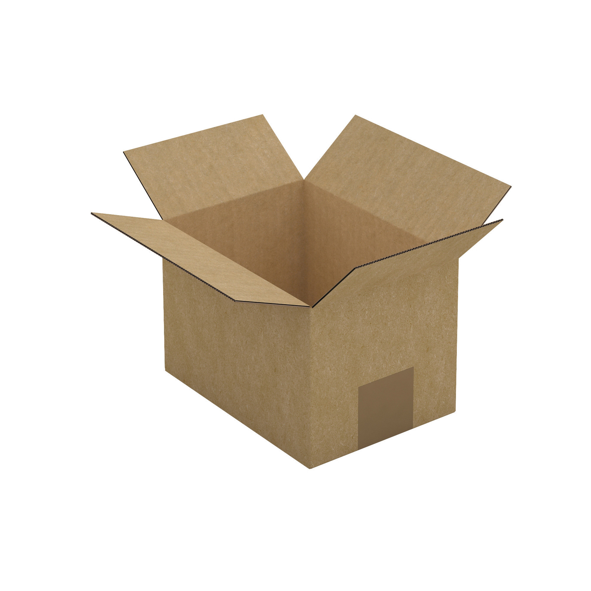 Caisse simple cannelure brune 18 x 13 x12 cm, lot de 25