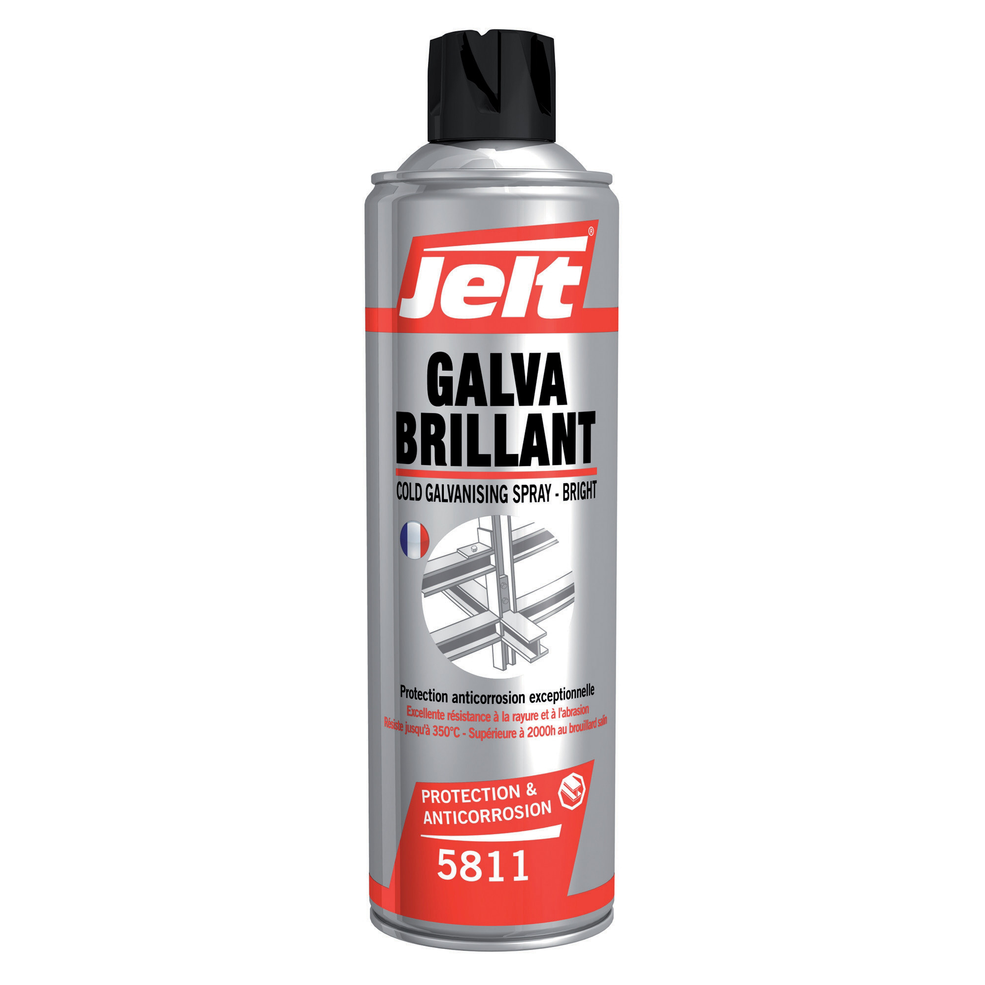 JELT Peinture de protection Galva brillant Jelt 650 ml
