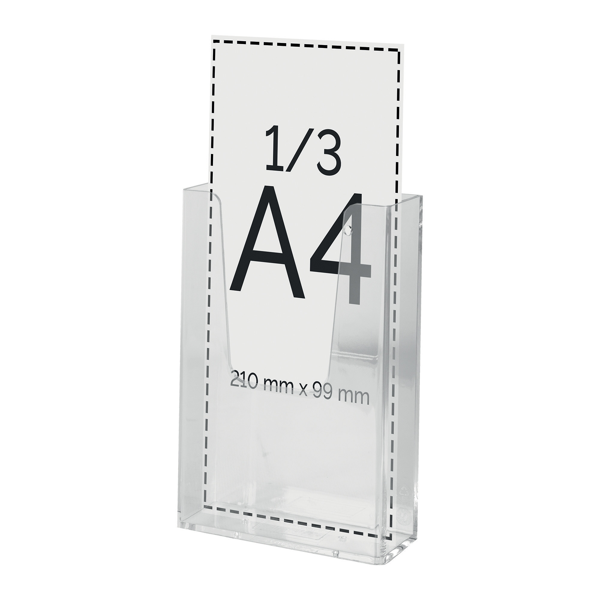 QUICKTO+2+presentoirs+muraux+simple+case+format+1/3+A+4