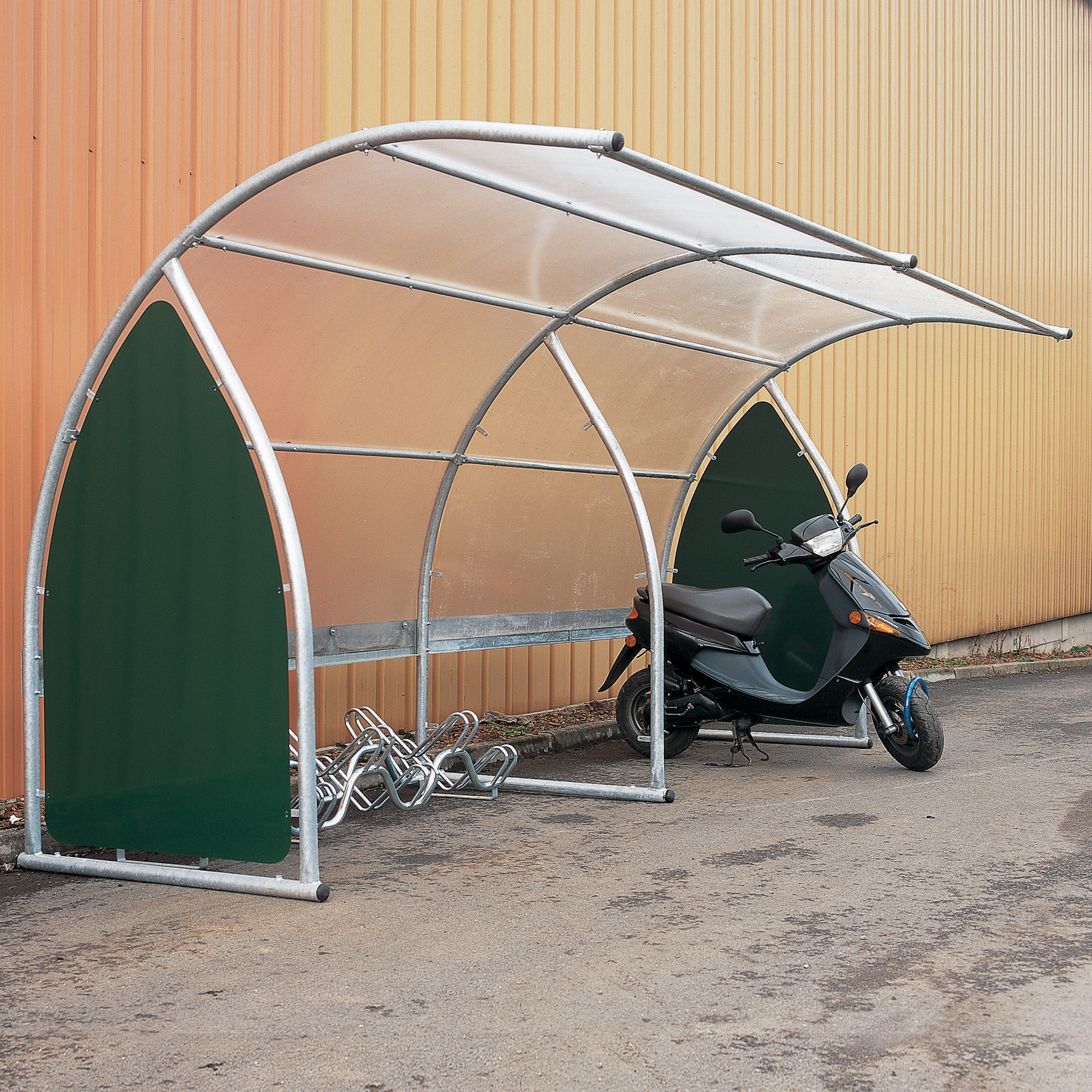 Abri à vélos et motos élément de départ