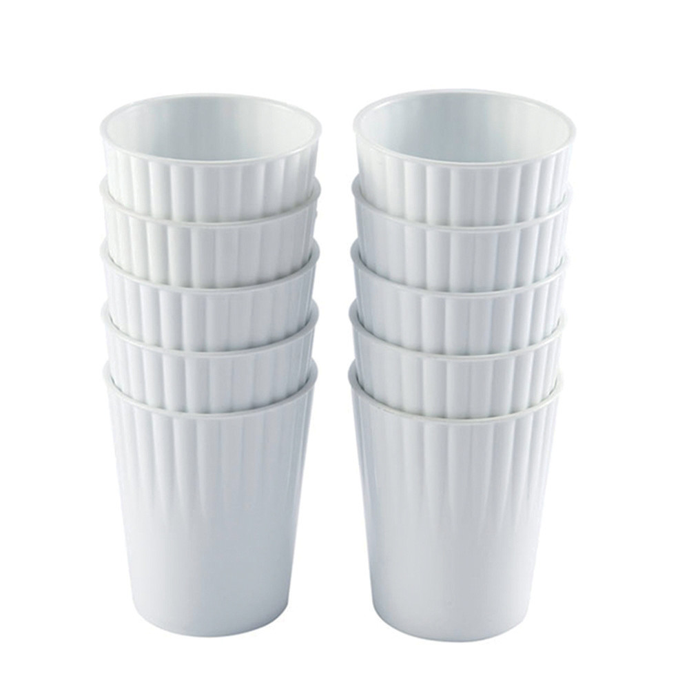 GILAC Gobelets biosourcs Gilac blancs 22 cl, lot de 10