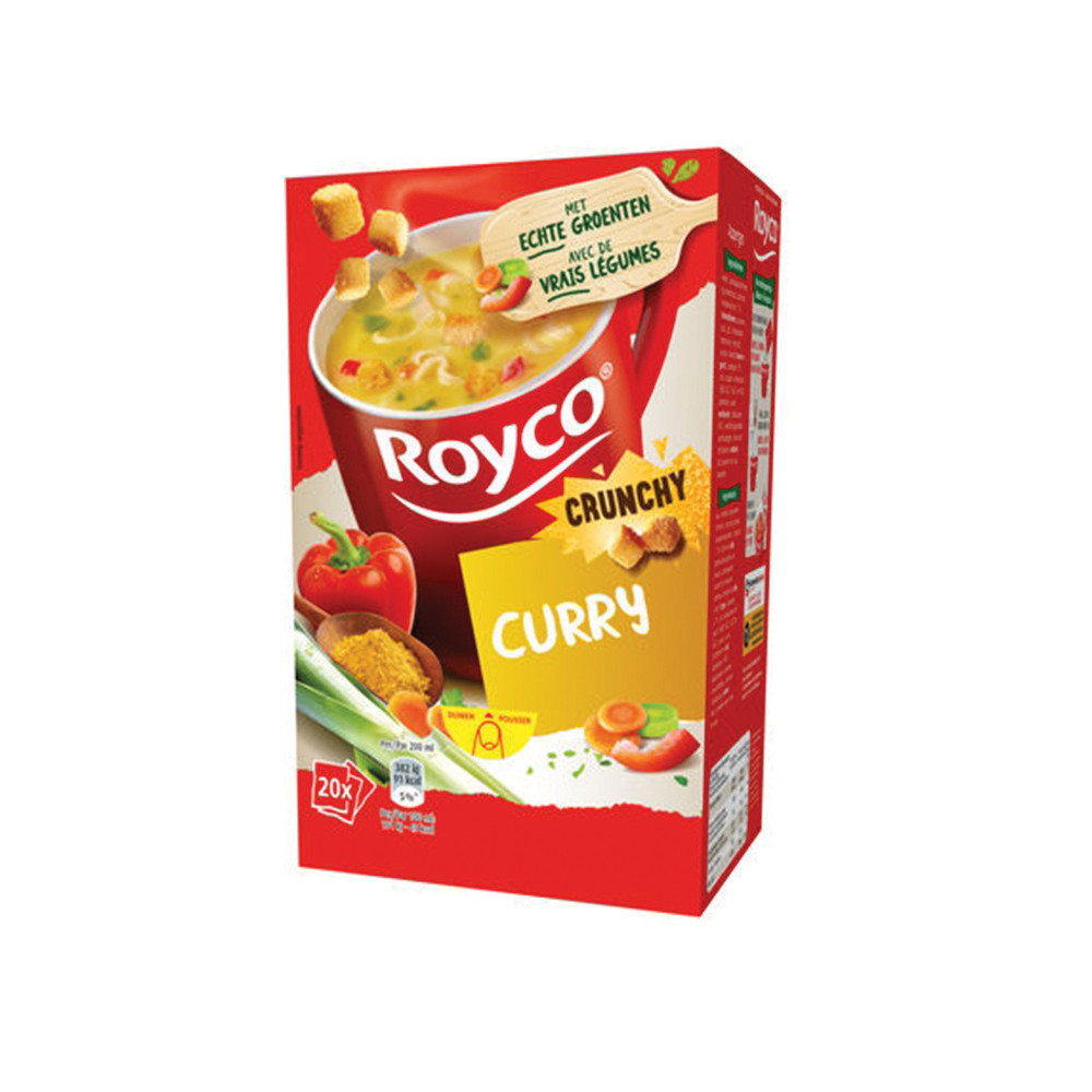 ROYCO 20 sachets Soupe Royco Curry Crunchy