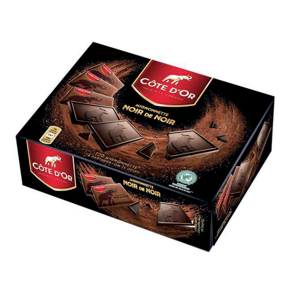COTE D OR Bote de 120 mignonnettes Cte d'Or au chocolat noir