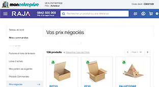 Aperçu du site e-commerce