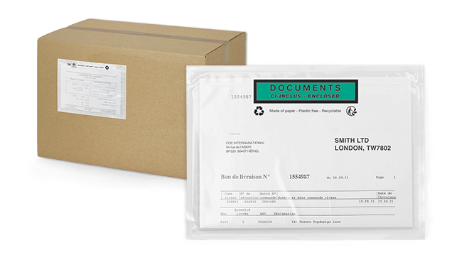 Samolepicí obaly na doprovodnou dokumentaci