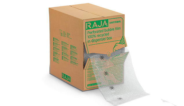 Film bulles et papier bulles en boîte distributrice