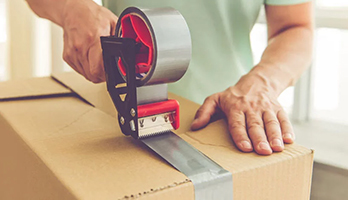 dozen sluiten met tape