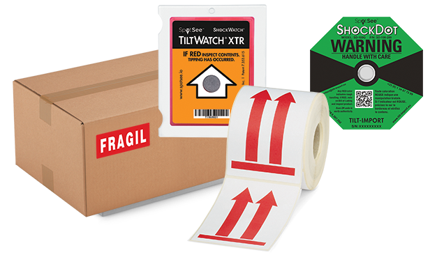 Etiquetas com mensagem e indicadores de segurança