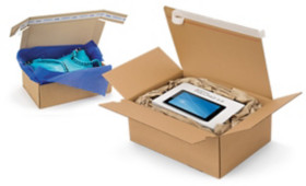 Cartons et boîtes à fermeture adhésive