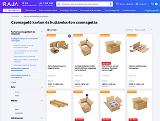 E-kereskedelmi oldal előnézet