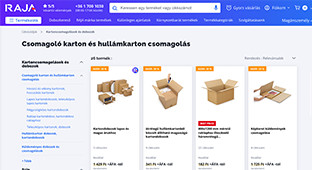 E-kereskedelmi oldal előnézet