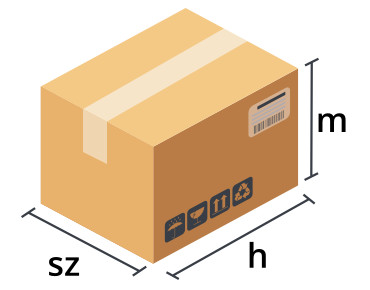 Kartondoboz forma és méret szerint