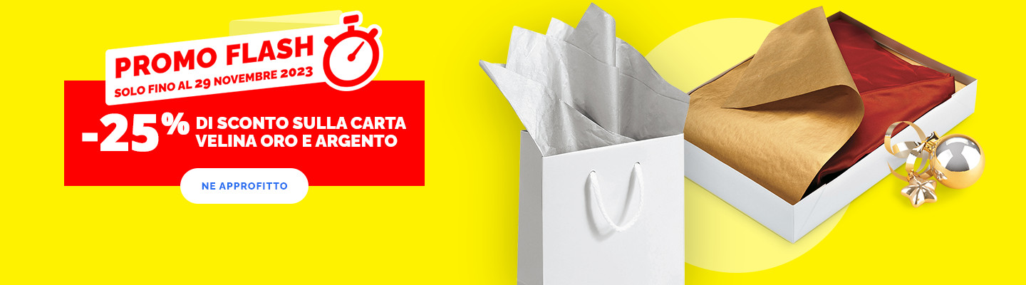 PROMO FLASH SOLO FINO AL 29 NOVEMBRE 2023
