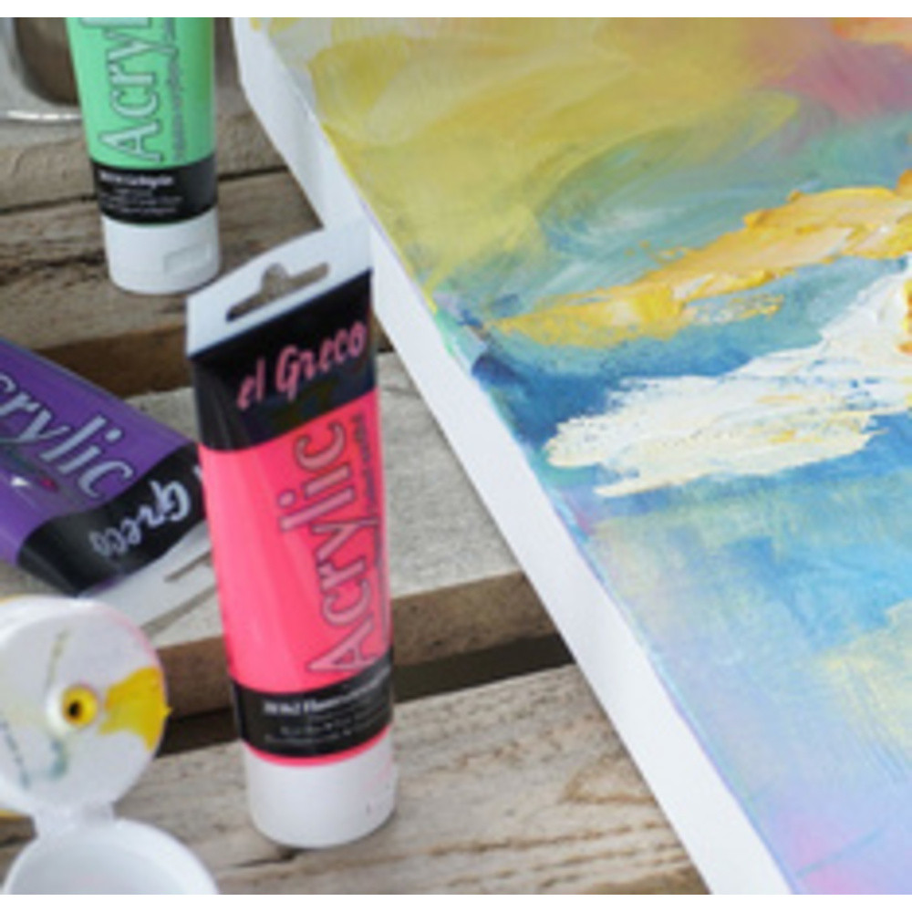 Peinture acrylique el Greco, 75 ml, Kit de 6
