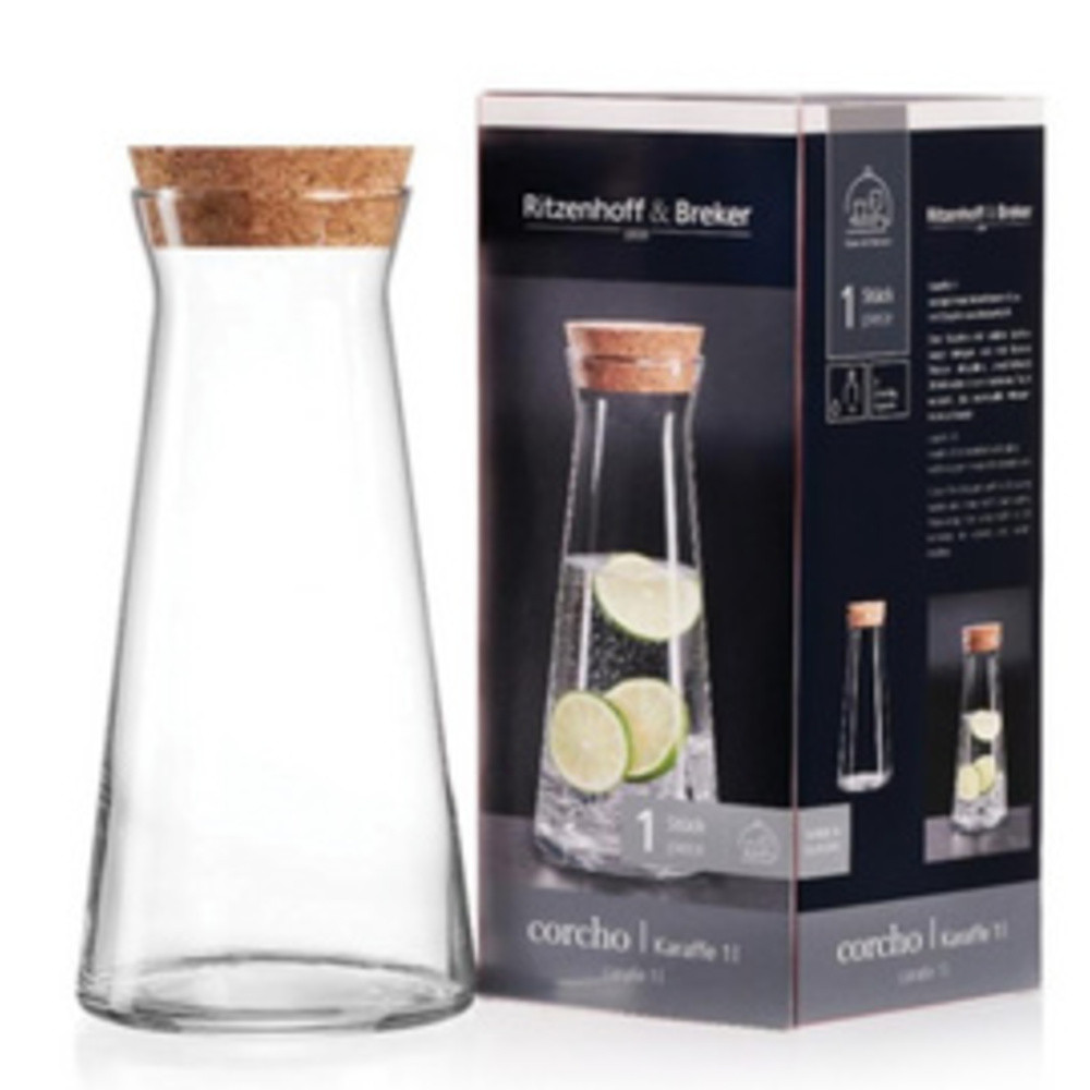 RITZENHOFF & BREKER Carafe en verre CORCHO, 1,0 l