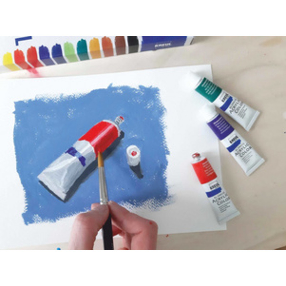 Peinture acrylique el Greco, 12 ml, set de 24