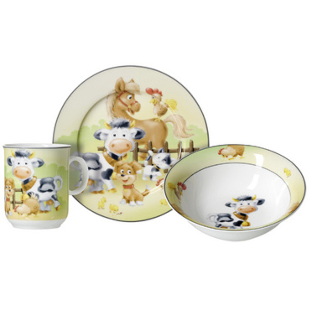 RITZENHOFF & BREKER Vaisselle ANIMAUX DE LA FERME, 3 pièces