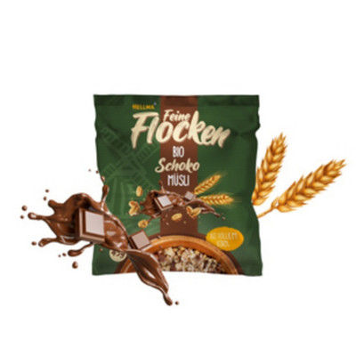 Muesli au chocolat bio, en sachet portion de 25 g