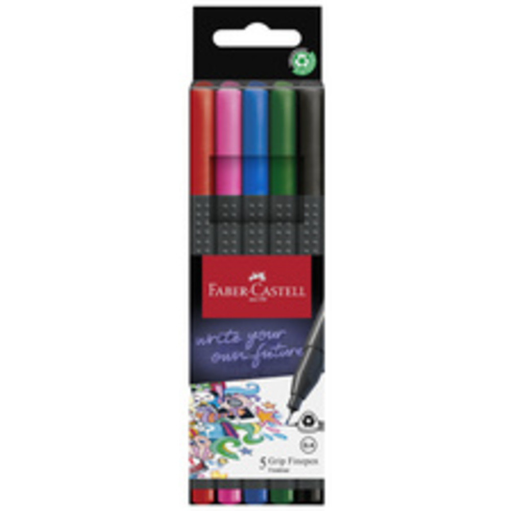 Faber Castell Grip Finepen Étui de 10 stylos assortis 0 4 mm - vue 3