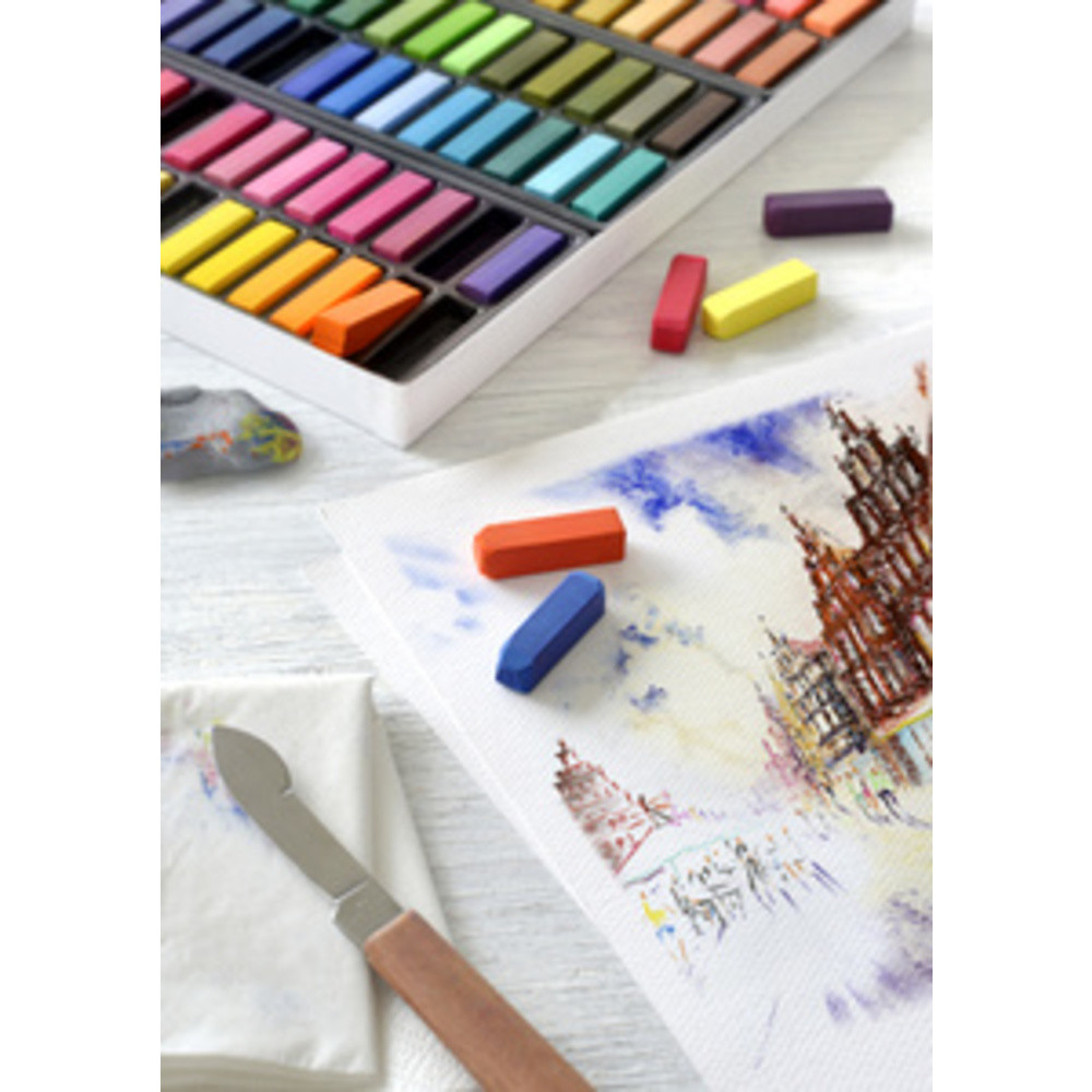 FABER-CASTELL Pastel tendre CREATIVE STUDIO, tui de 48
