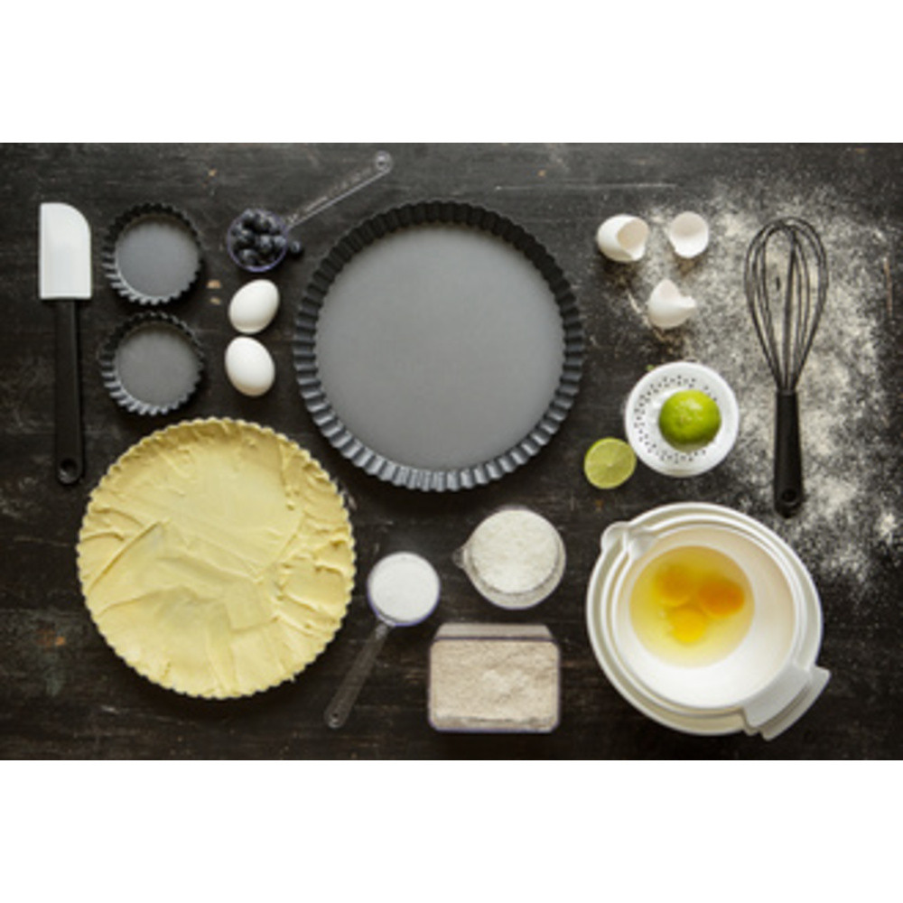 GASTROMAX Moule  tarte, en acier au carbone, 280 mm, gris
