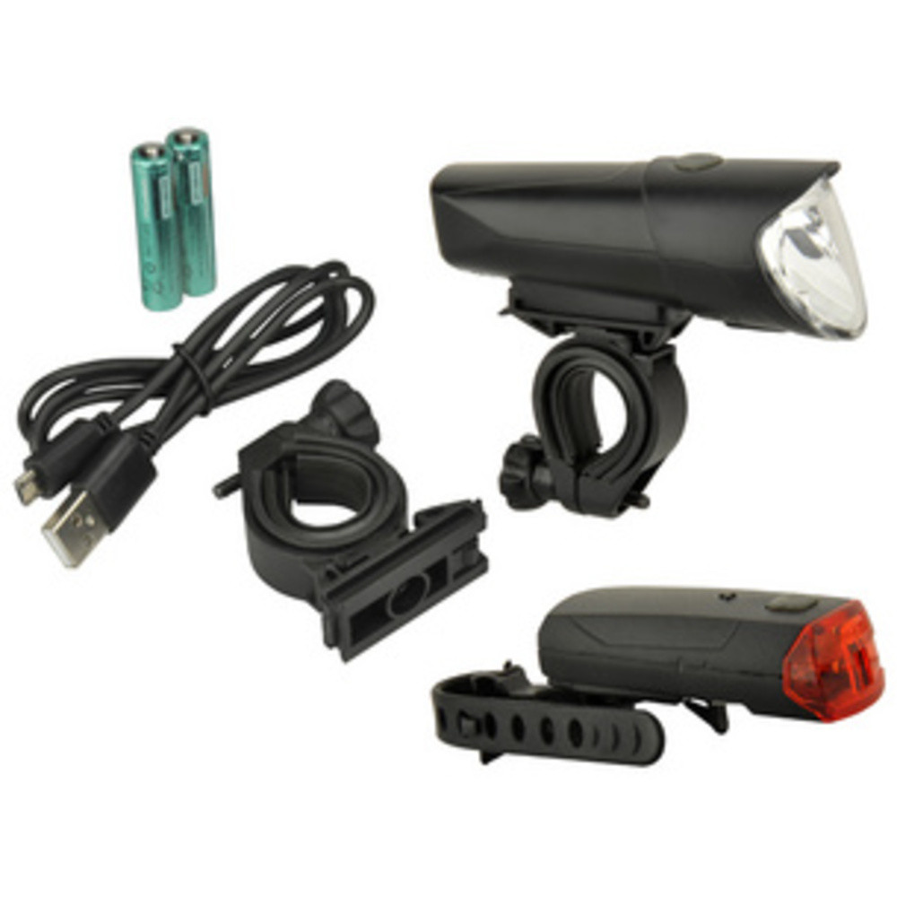 FISCHER Kit d'clairage LED pour vlo 40/20/10 Lux