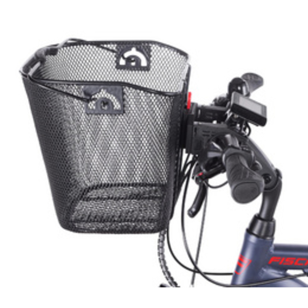 FISCHER Panier sur guidon pour vlo lectrique, noir