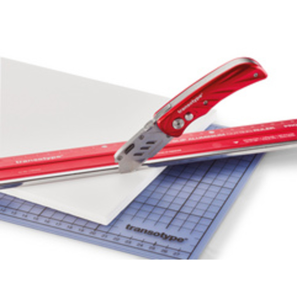TRANSOTYPE Cutter PRO, botier en aluminium, rouge