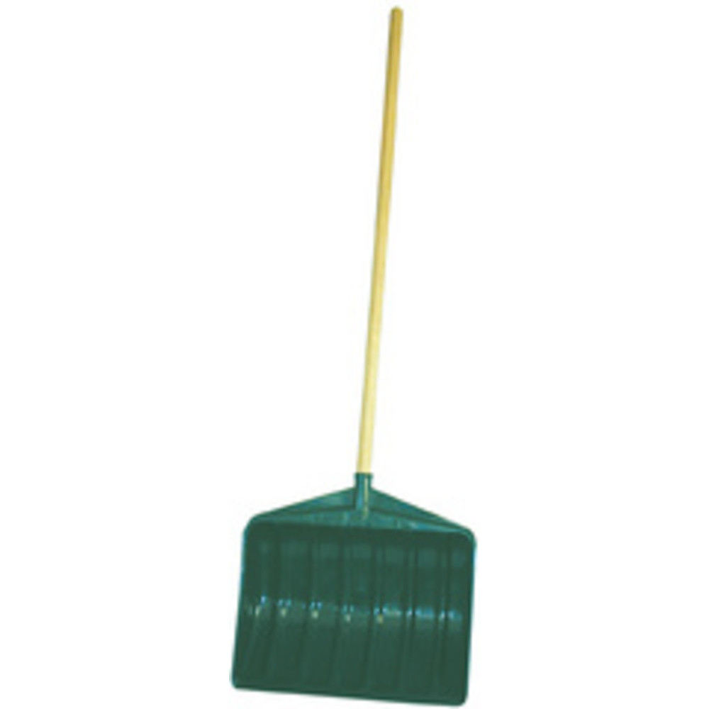 EDA Pelle  neige avec manche en bois, largeur: 460 mm, vert