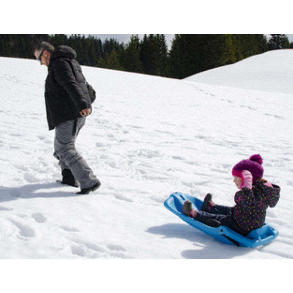 Luge, plastique, 1 personne, rouge