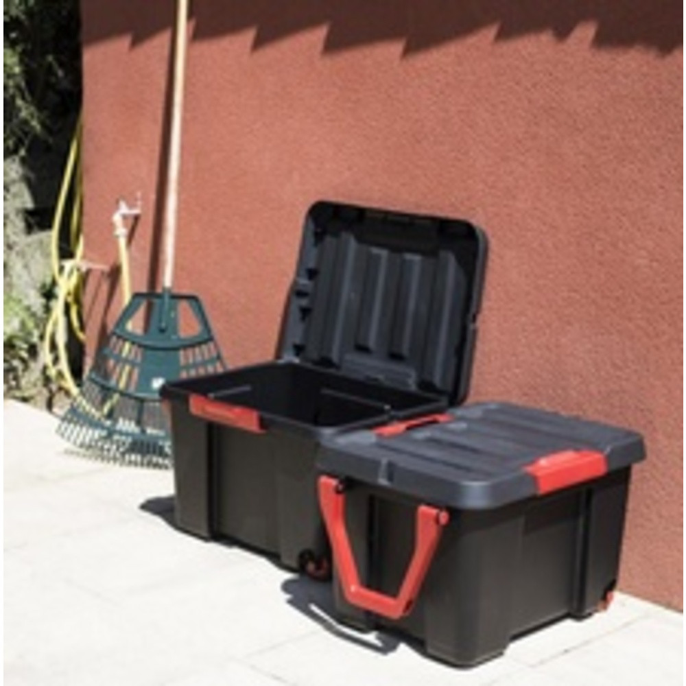 Boîte de rangement STOCK'R, 120 litres, noir