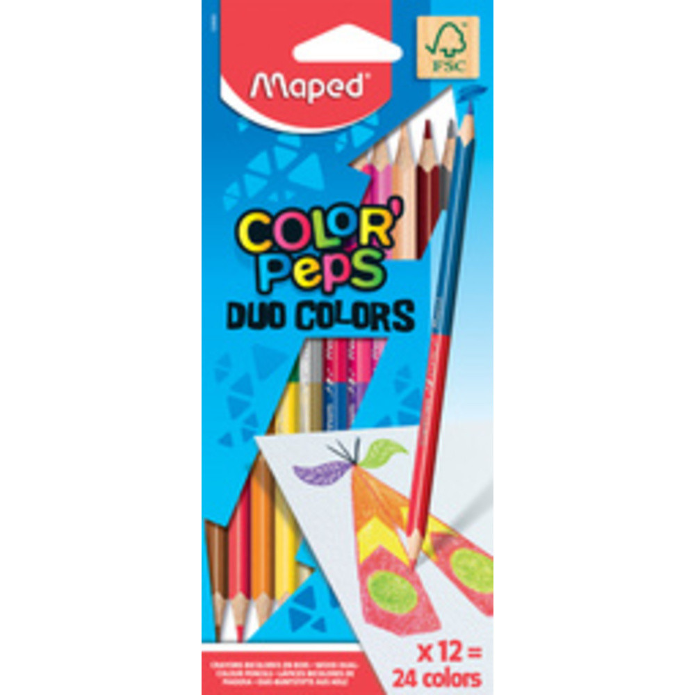 Maped Duo Color Peps 12x - vue 2