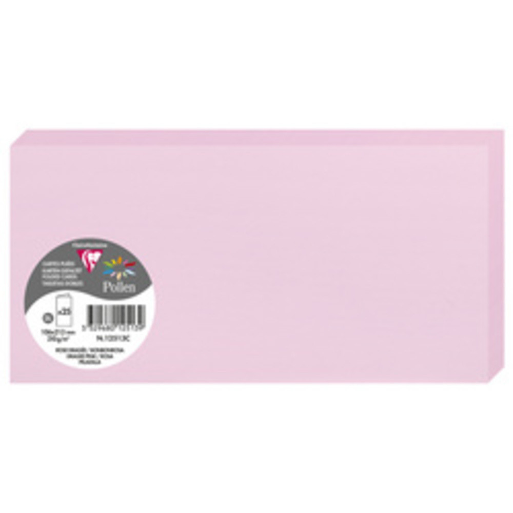 POLLEN BY CLAIREFONTAINE Carte double DL, blanc iris